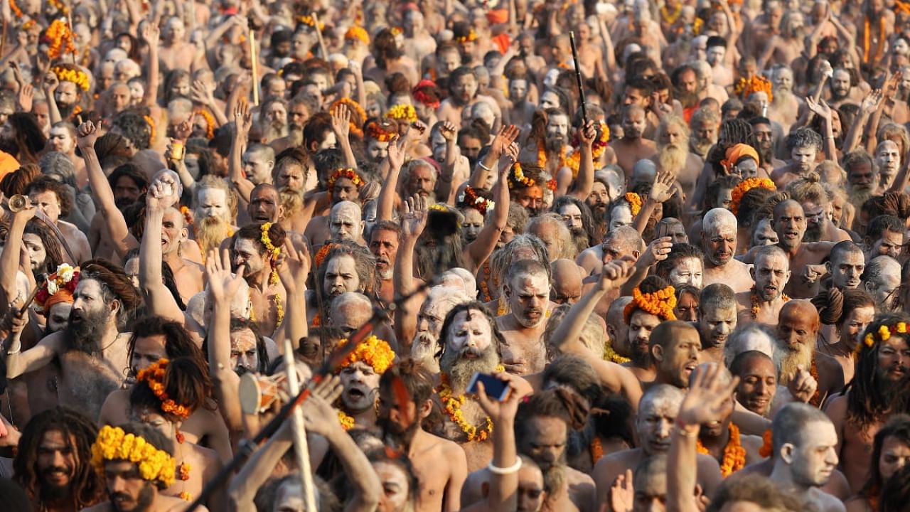 Devotees at the Maha Kumbh. Credit: Reuters File Photo