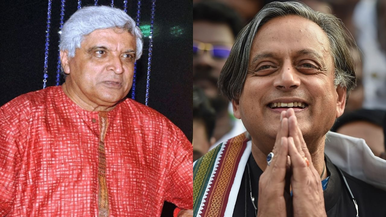 Javed Akhtar, Shashi Tharoor. Credit: PTI Photo