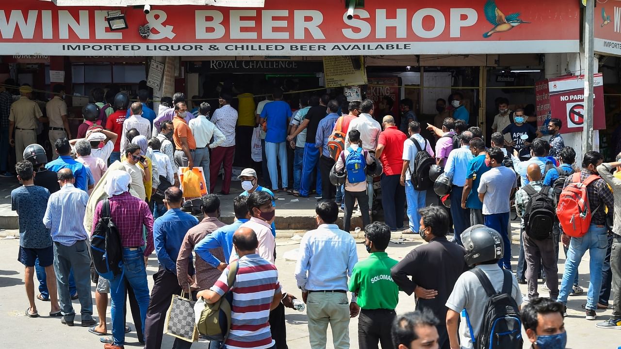 Dry days are days when the government prohibits the sale of alcohol in shops, clubs, bars, etc. on a specific day. Credit: PTI File Photo