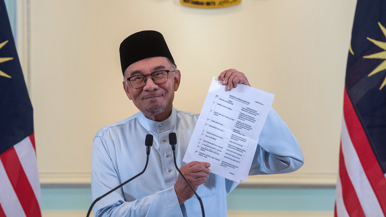 New Malaysian Prime Minister Anwar Ibrahim. Credit: AP Photo