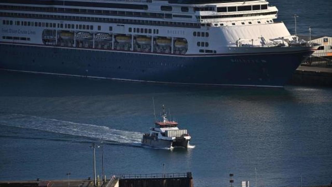 Migrants picked up at sea while attempting to cross the English Channel, are escorted to shore by UK Border Force. Credit: AFP Photo