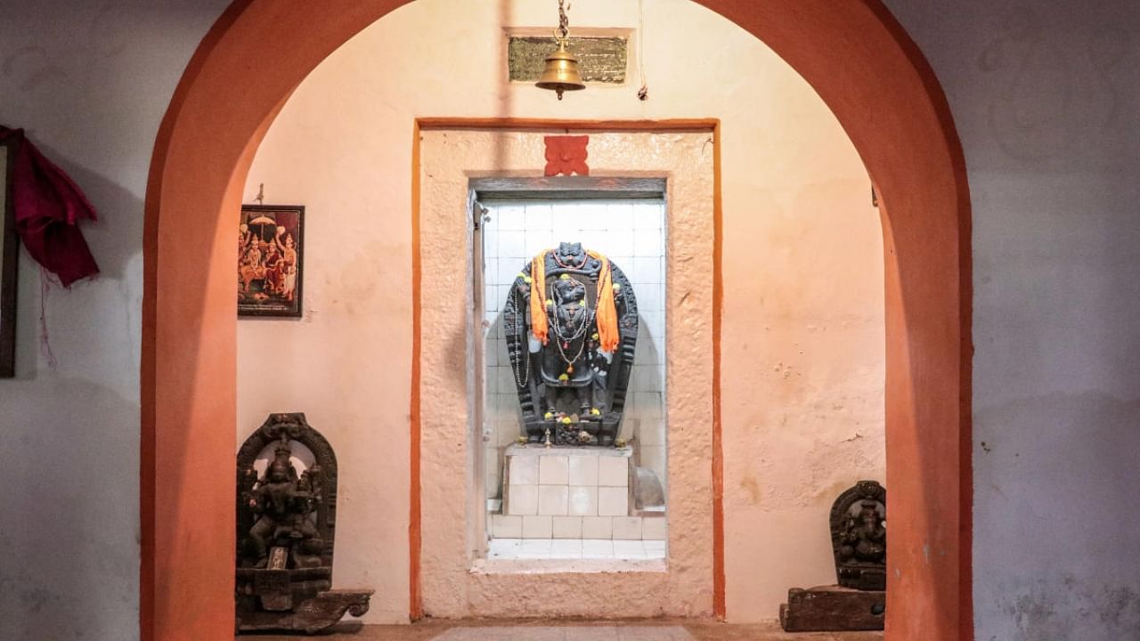 The deity of of Sri Veeranjaneya Swamy. Credit: DH Photo/Ezhil R Arasi
