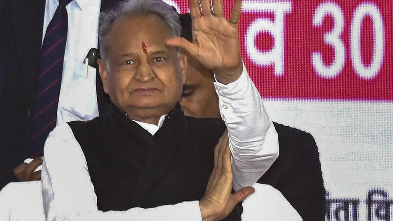 Rajasthan Chief Minister Ashok Gehlot. Credit: PTI Photo