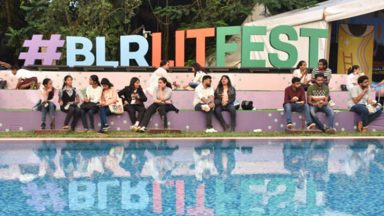 Spectators at the Bangalore Literature Festival in Bengaluru. Credit: DH Photo