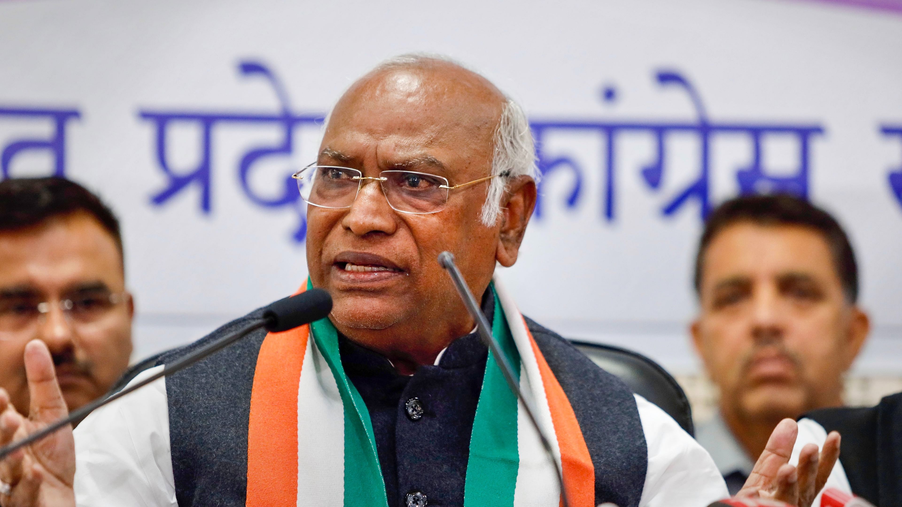 The identification of the major issues was done at a meeting of Congress Parliamentary Strategy Group, a day ahead of the party's Steering Committee meeting that will decide on the date and venue of the Plenary Session to ratify Kharge’s election as president. Credit: PTI Photo