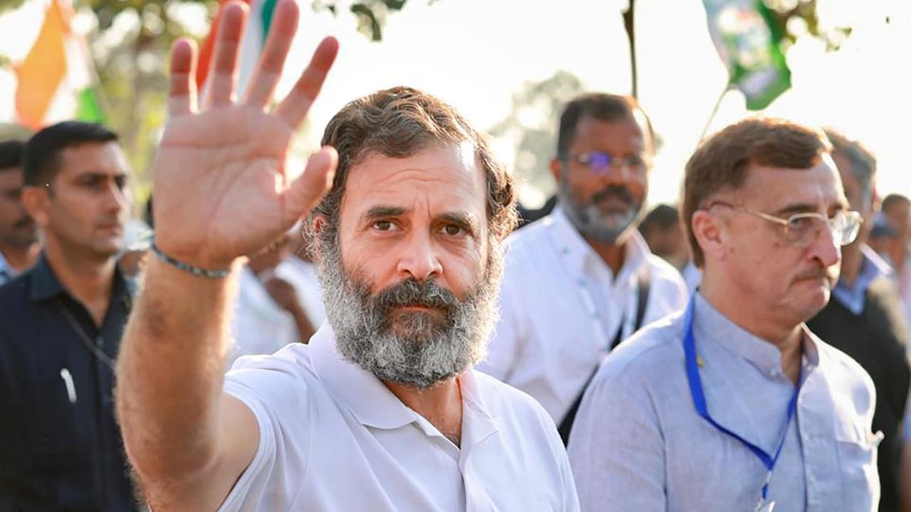 Rahul Gandhi during Bharat Jodo Yatra. Credit: PTI Photo