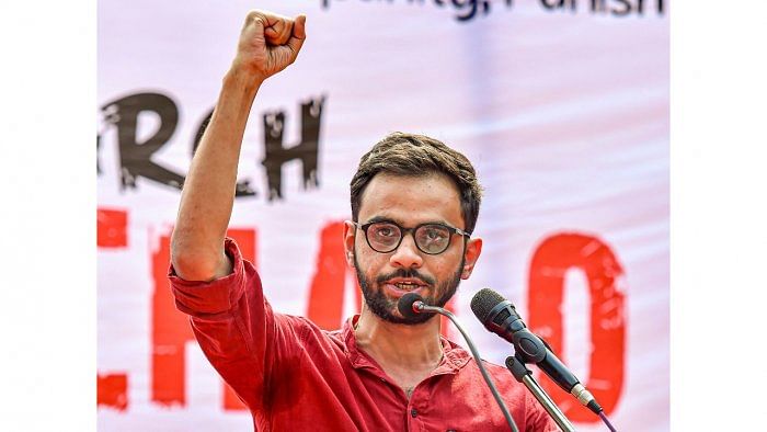 Umar Khalid. Credit: PTI Photo