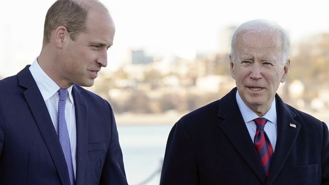 President Joe Biden meets with Britain's Prince William. Credit: AP/PTI Photo