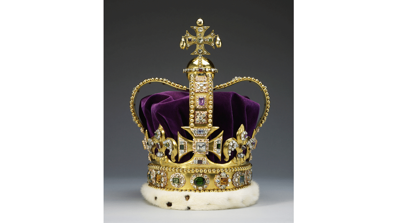 An undated handout photo, issued by Buckingham Palace on December 3, 2022, shows St Edward's Crown which will be worn by Britain's King Charles on his coronation. Credit: Reuters Photo