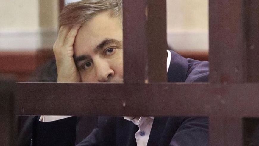 Georgia's jailed ex-president, Mikheil Saakashvili. Credit: Twitter/ @SaakashviliM