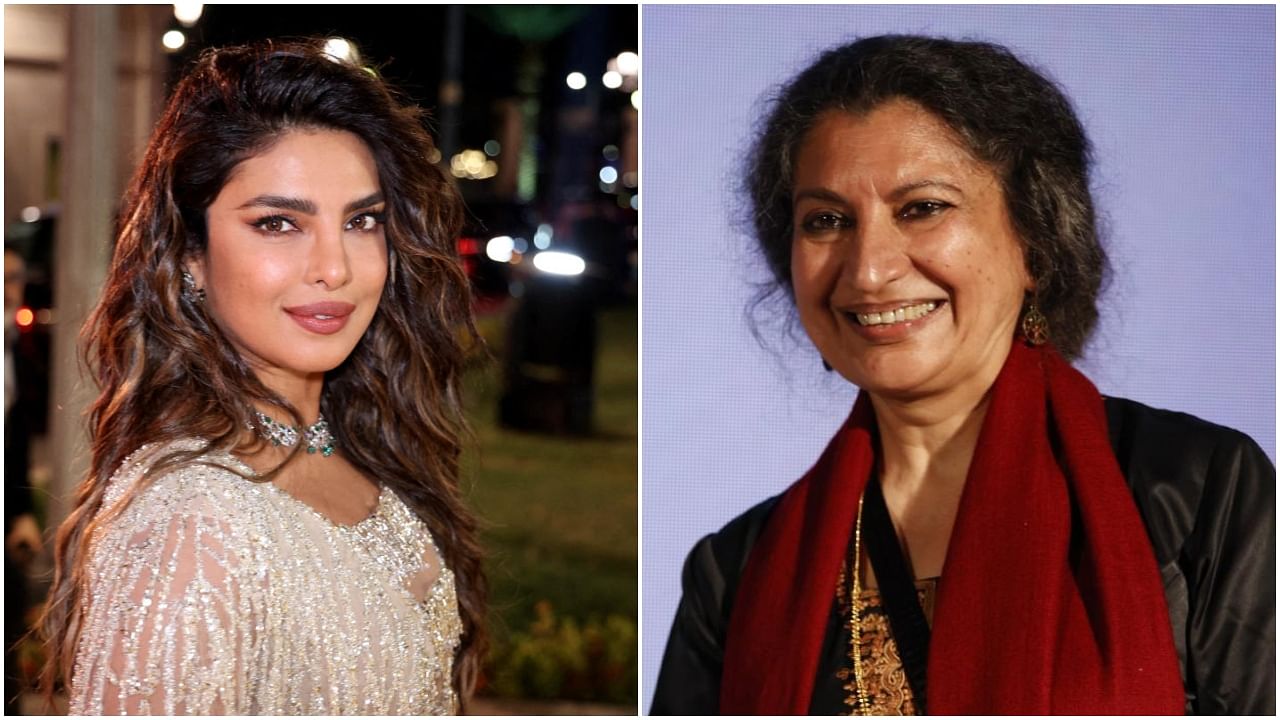 Actor-producer Priyanka Chopra Jonas9 L) and Booker-winning author Geetanjali Shree are among the 4 women featured in the list. Credit: AFP/PTI