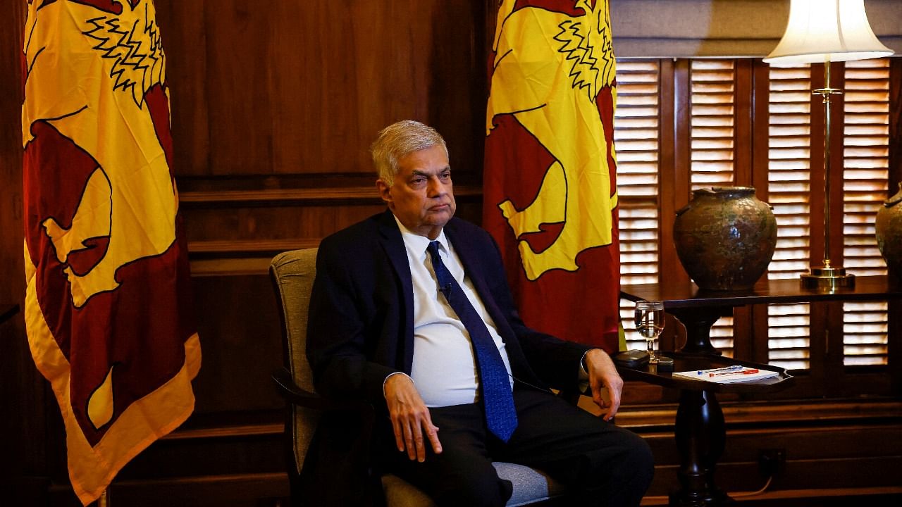 Sri Lanka President Ranil Wickremesinghe. Credit: Reuters photo