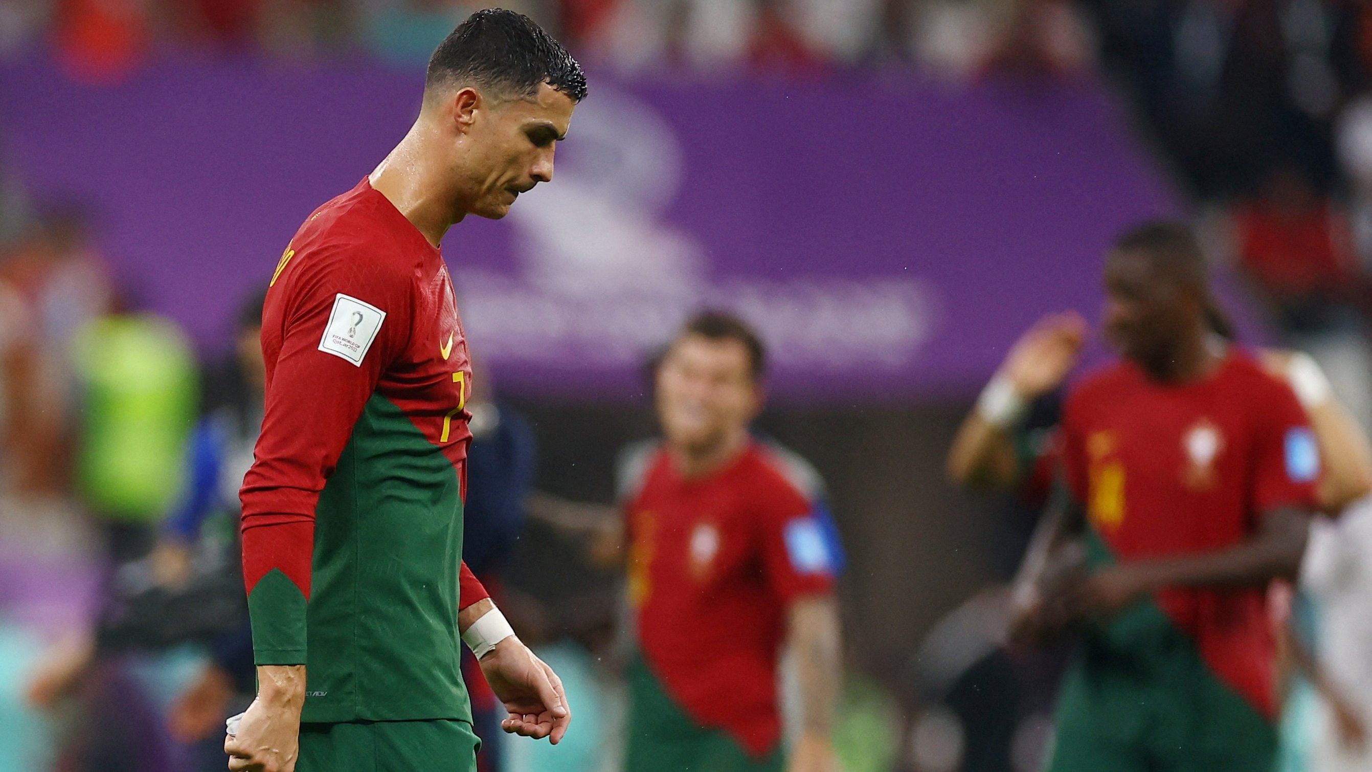 Portugal's Cristiano Ronaldo after qualifying for the quarter finals. Credit: Reuters Photo