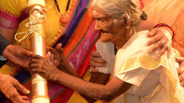 Karthyayani Amma passed a literacy exam at 96. Credit: Wikipedia