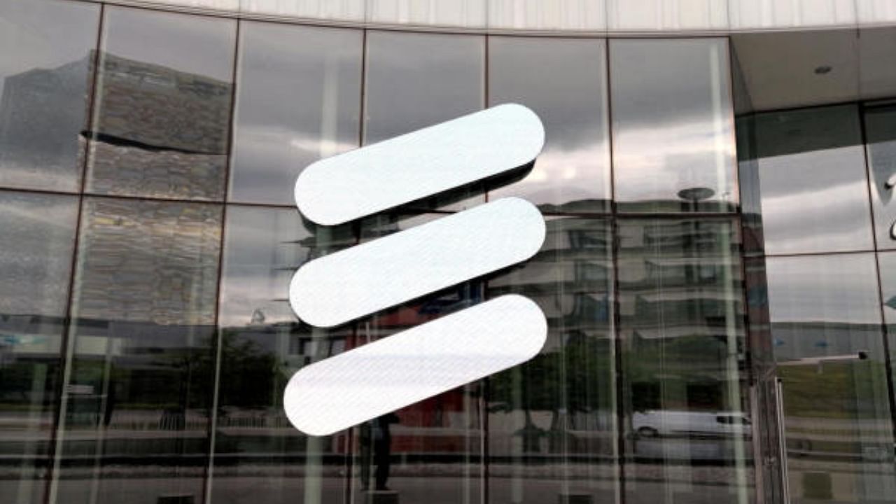 The Ericsson logo is seen at the Ericsson's headquarters in Stockholm. Credit: Reuters File Photo