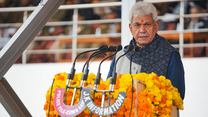 Jammu and Kashmir Lieutenant Governor Manoj Sinha. Credit: PTI Photo