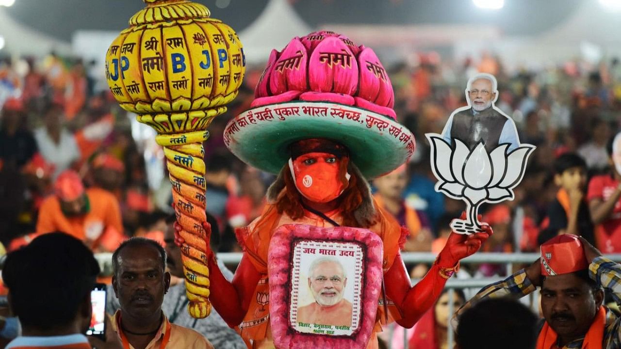 Because of the TV channels and the rest of the media, the BJP's unprecedented victory in Gujarat will continue to be discussed more than the results of Himachal Pradesh and Delhi. Credit: AFP Photo