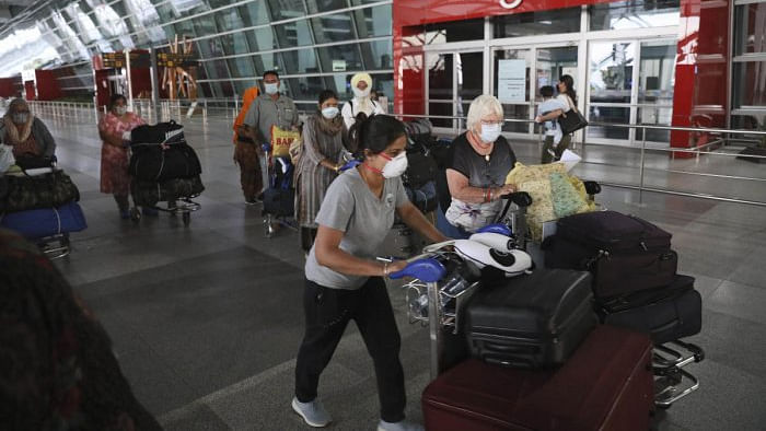 Indira Gandhi International airport in New Delhi. Credit: AP Photo