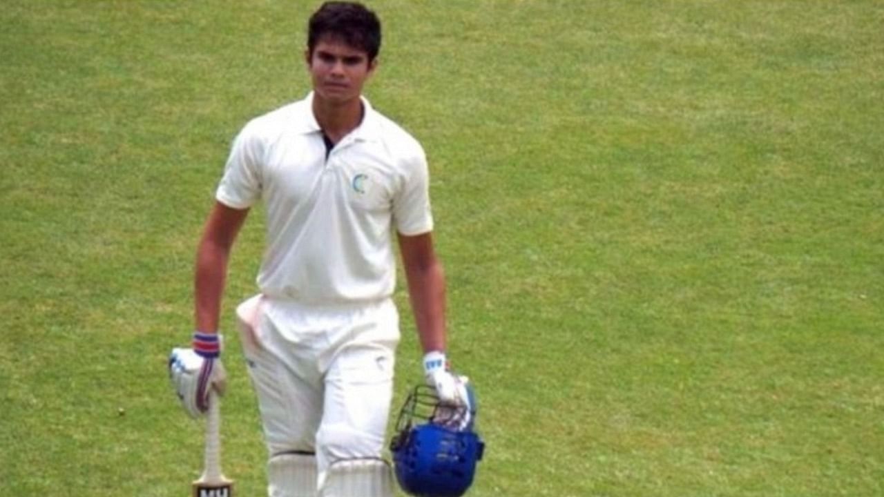 Arjun Tendulkar. Credit: Twitter/@Clyde_Crasto