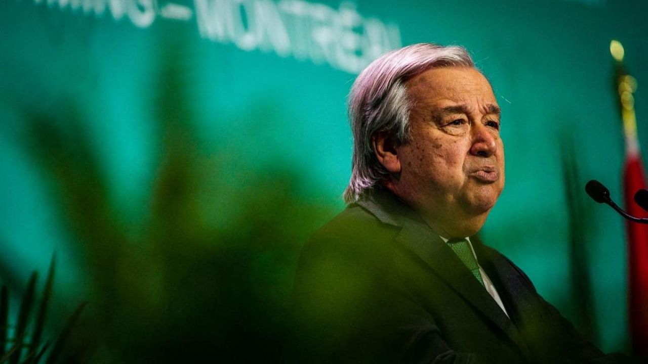 United Nations Secretary-General Antonio Guterres. Credit: AFP Photo