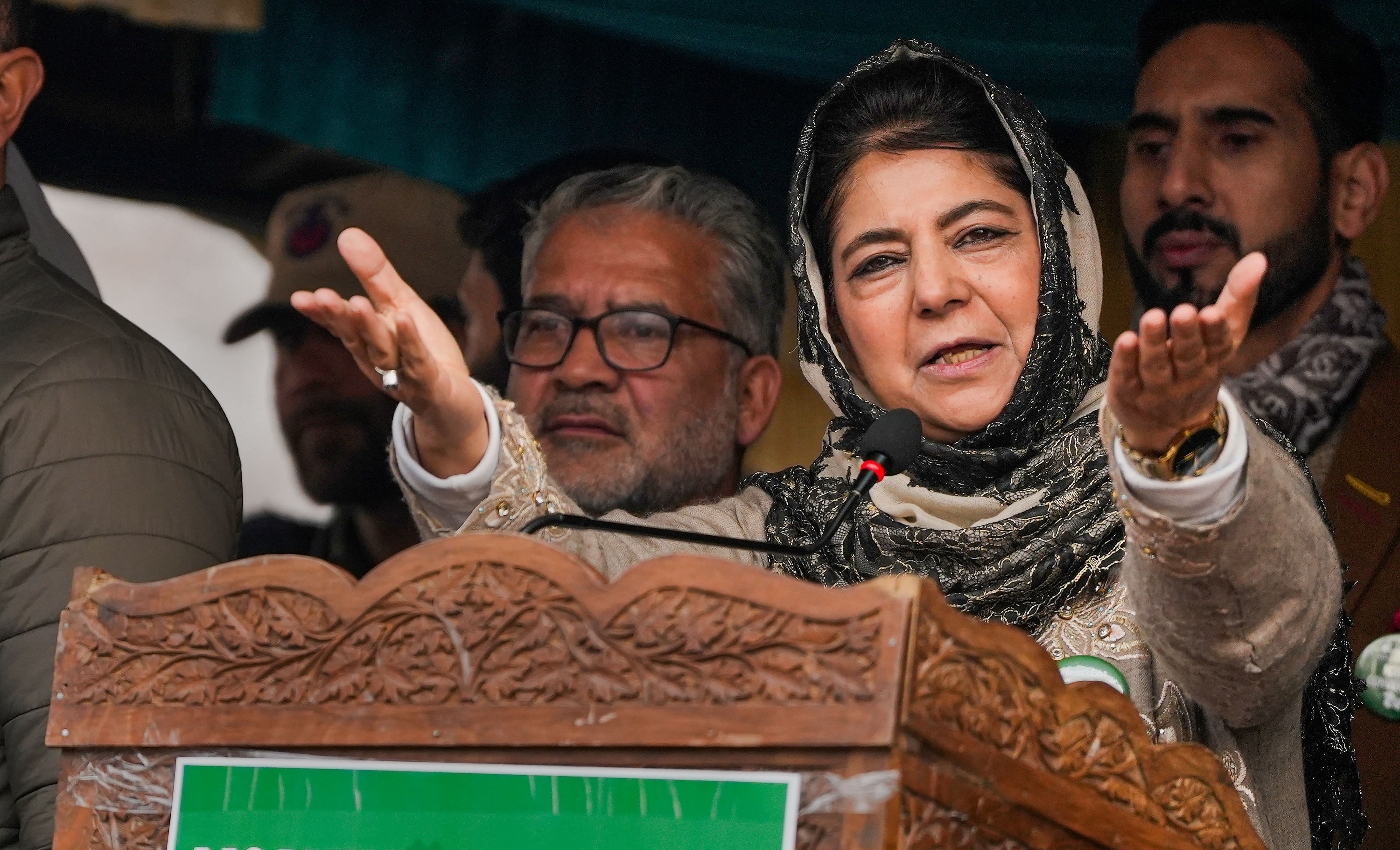 The PDP chief declined to comment over former Congress leader and Democratic Azad Party chief Ghulam Nabi Azad’s remarks that when he was the J&K CM. Credit: PTI Photo