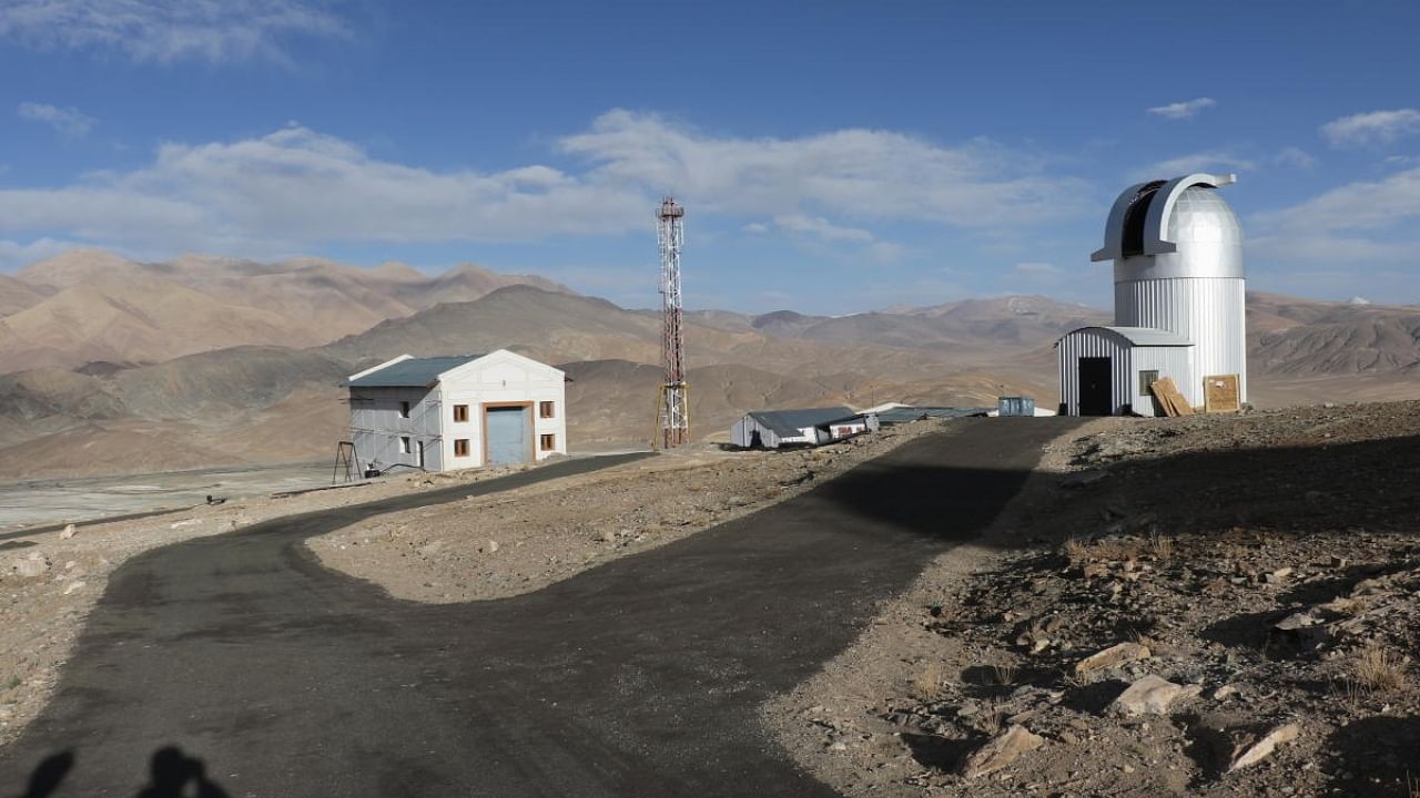 Bengaluru-based IIA's new telescope at Hanle at Ladakh. Credit: GROWTH-India