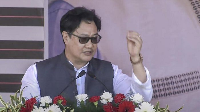 Union Minister of Law and Justice Kiren Rijiju. Credit: PTI Photo