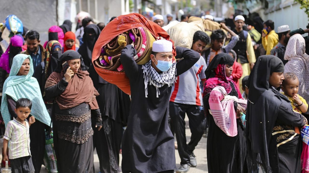 Representative image of Rohingya Muslims near a camp. Credit: PTI File Photo