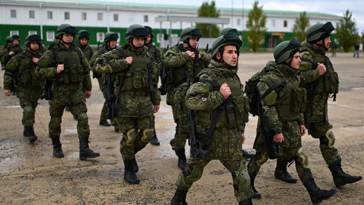 The Kremlin said in September that it would mobilize 300,000 additional soldiers and that some are already deployed in Ukraine. Credit: Reuters File Photo