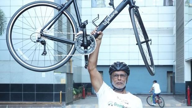 He will cover a total distance of over 1400 kms across 10 cities in 8 days.  Credit: Special Arrangement