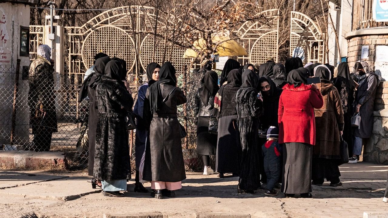 The comes days after the Taliban-run administration ordered universities to close to women. Credit: AFP Photo