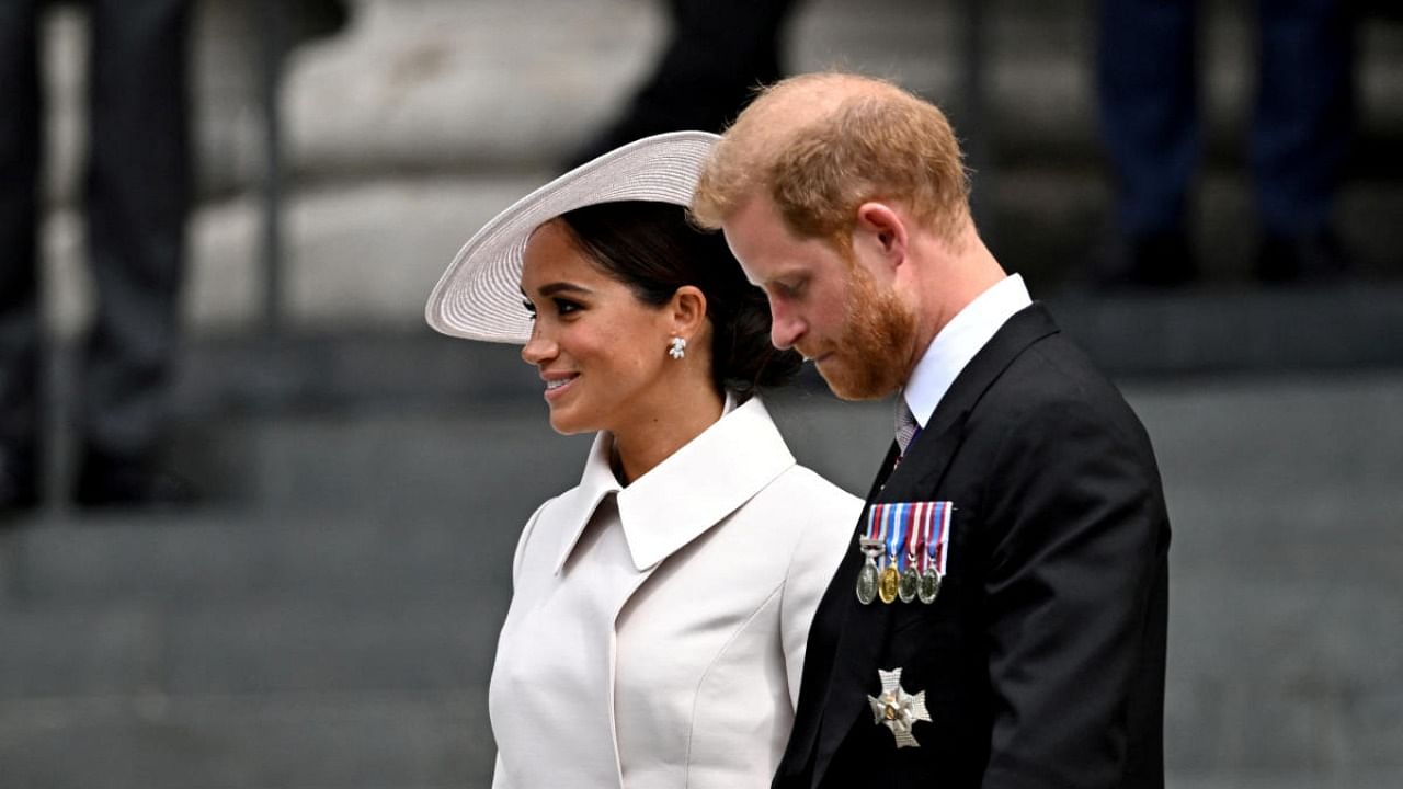 Prince Harry and his wife Meghan. Credit: Reuters file photo
