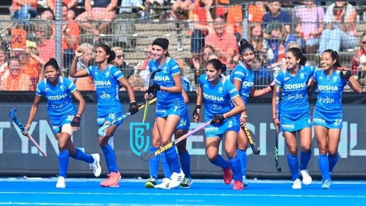 The Indian women's team celebrates their win in the inaugural FIH Nations Cup. Credit: IANS Photo