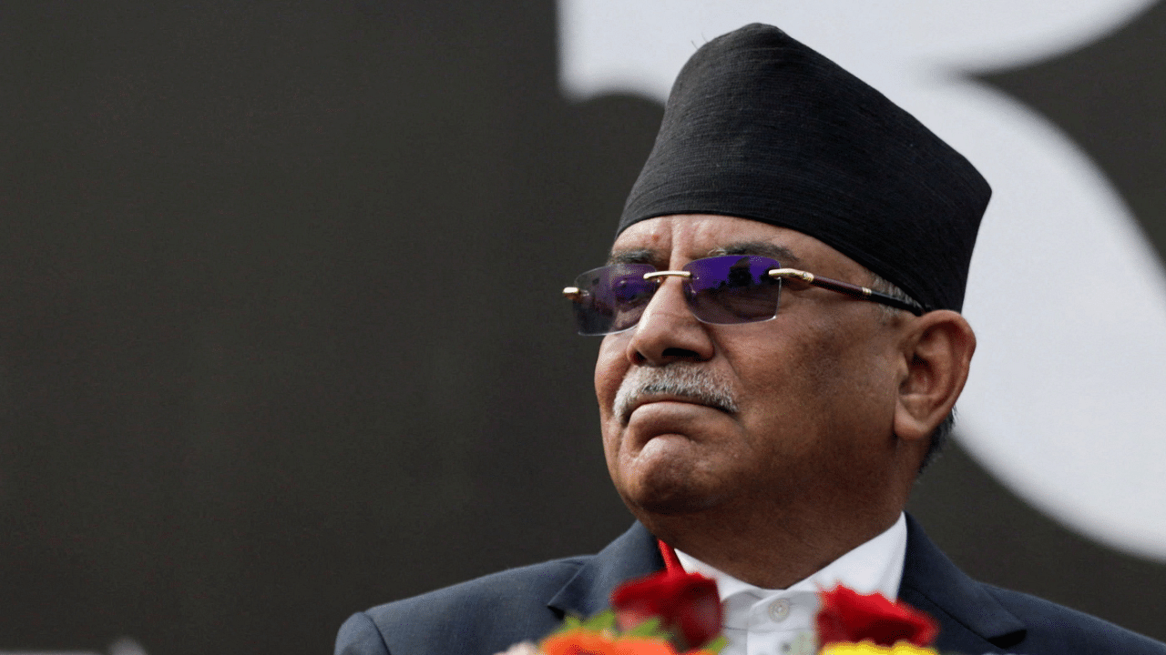 Pushpa Kamal Dahal "Prachanda" was sworn-in as the new prime minister of the landlocked nation. Credit: Reuters Photo
