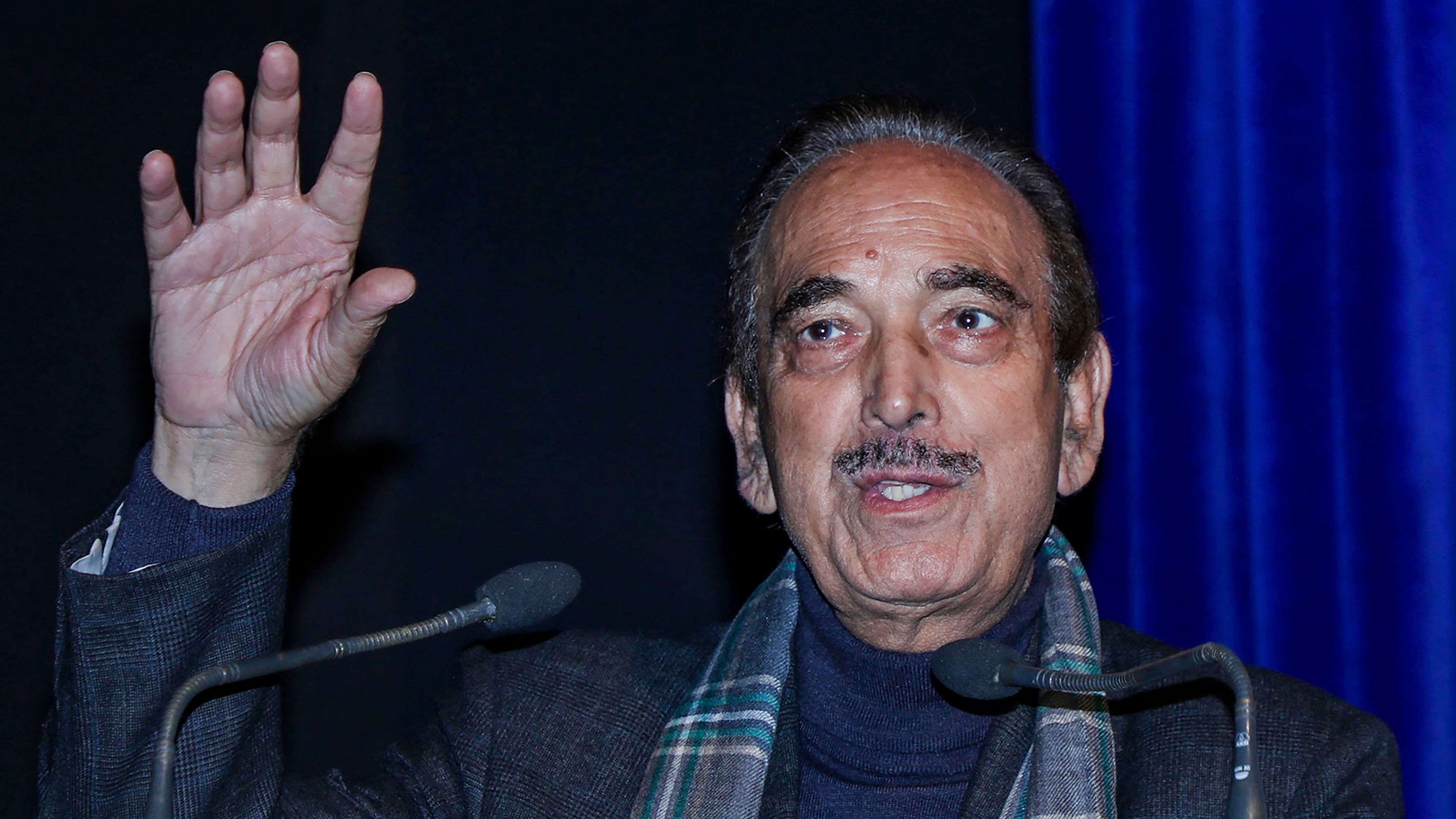 Azad said it was during his tenure as chief minister that 6,000 posts were sanctioned under the PM's Package for Kashmir Pandits. Credit: PTI Photo