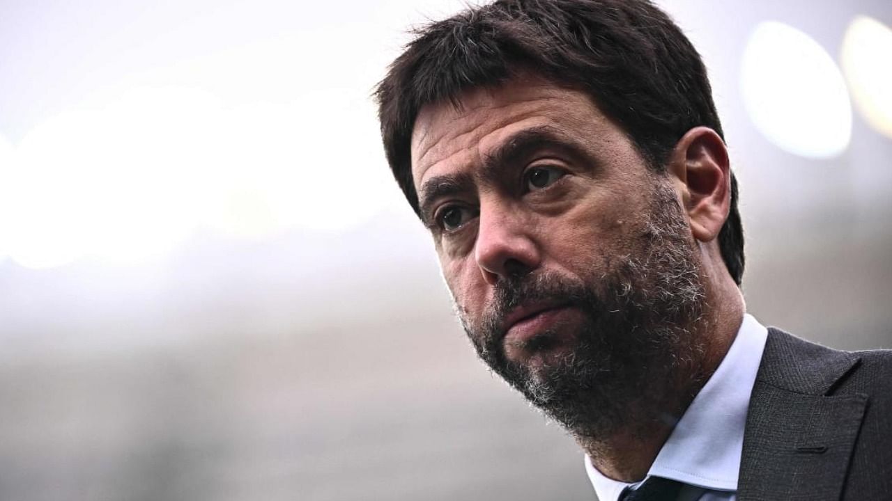 Outgoing Juventus' President Andrea Agnelli. Credit: AFP