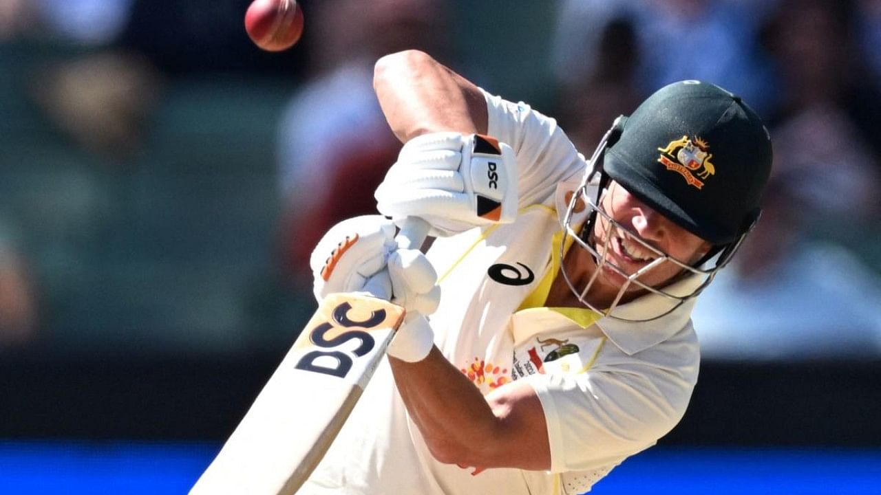 Australian batsman David Warner. Credit: AFP Photo