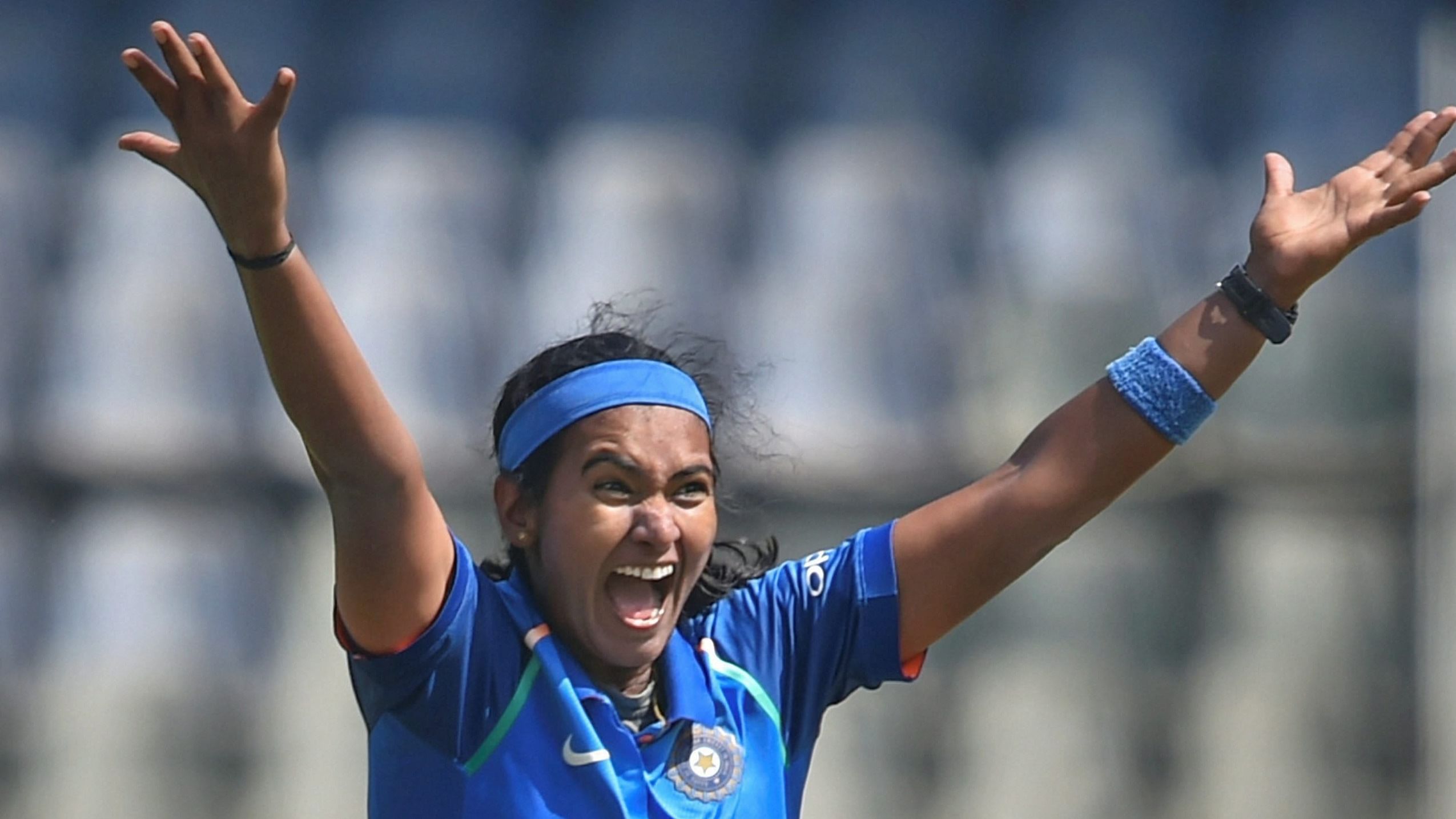 Shikha last played for India in October 2021 before being controversially dropped from the team. Credit: PTI Photo