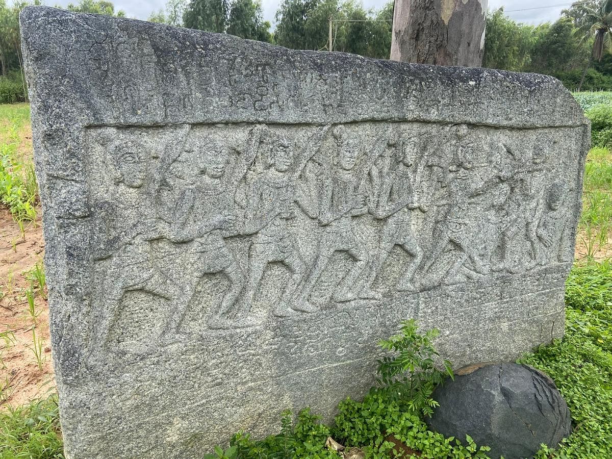 Hero stones recovered from the farms and fields of Kolar.