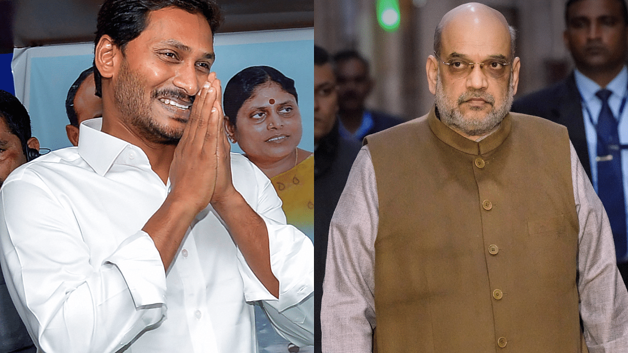 Y S Jagan Mohan Reddy, Amit Shah. Credit: PTI Photos