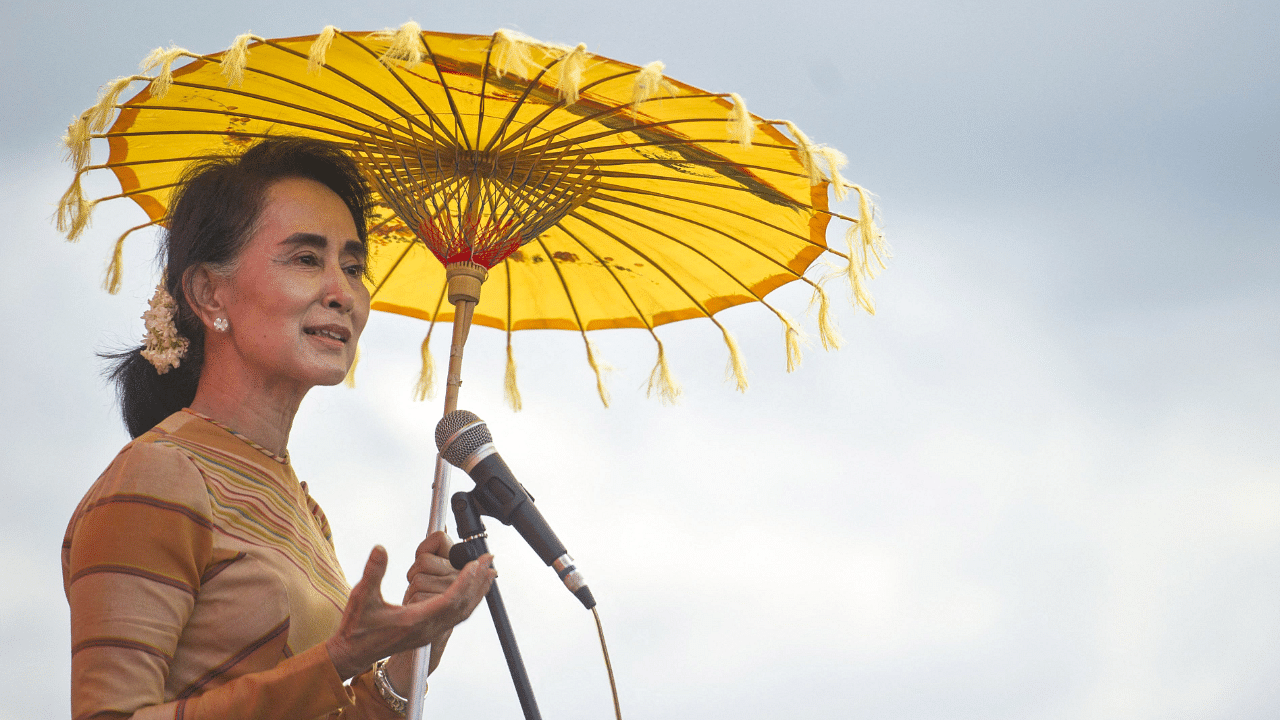 Myanmar deposed leader Aung San Suu Kyi. Credit: AFP File Photo
