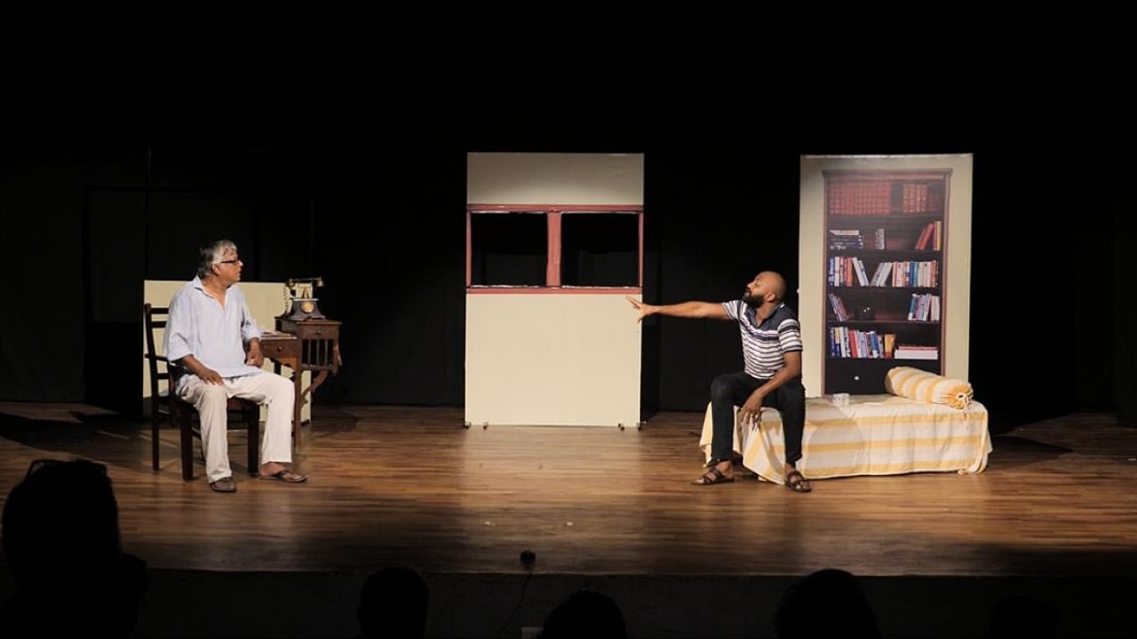 Vinay Varma designed the stage for the play ‘Aadhi Raat Ke Baad’. He believes that minimalistic design helps in cutting production costs. Credit: Special Arrangement
