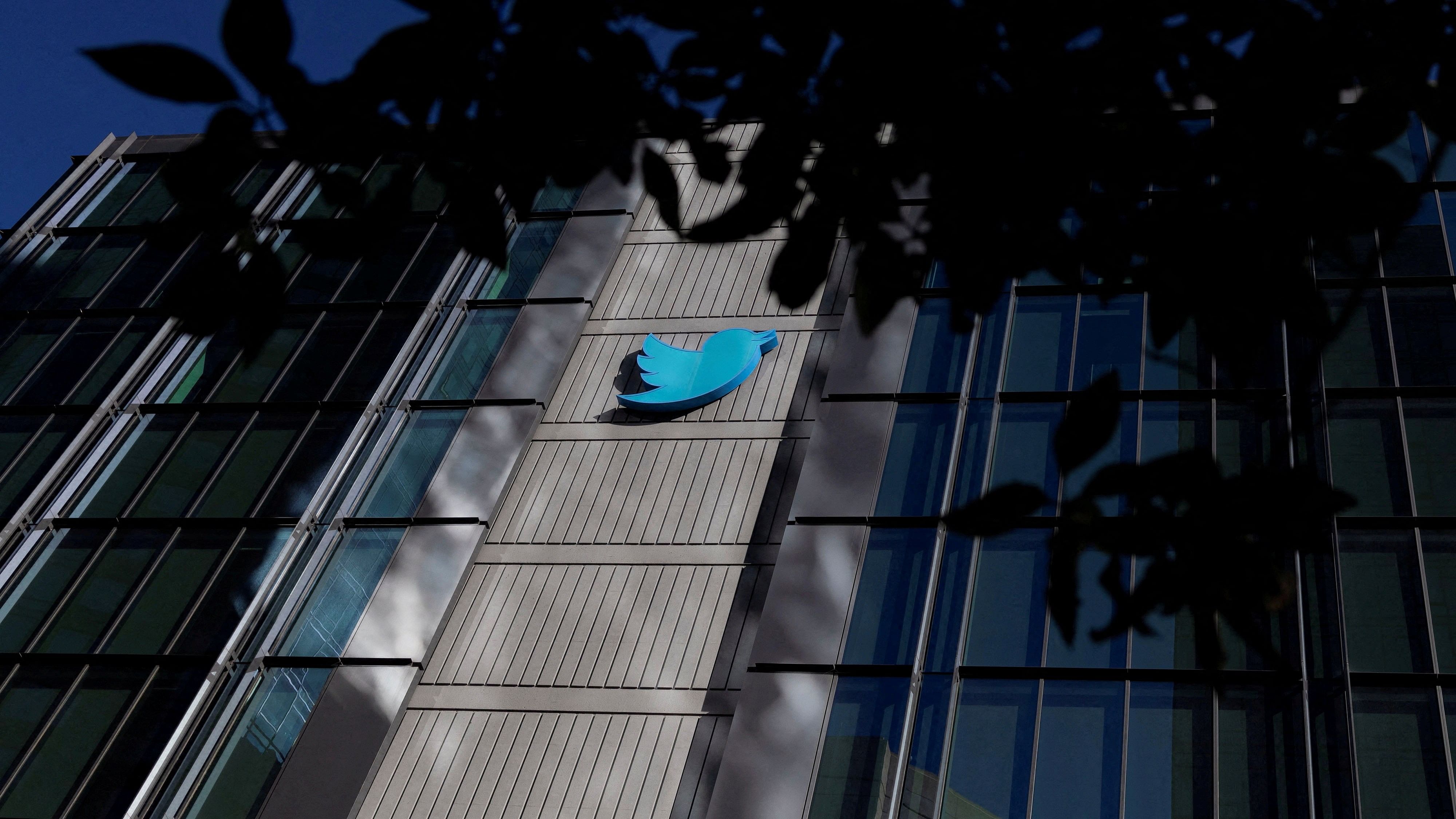 A view of the Twitter logo at its corporate headquarters in San Francisco, California. Credit: Retuers/File Photo
