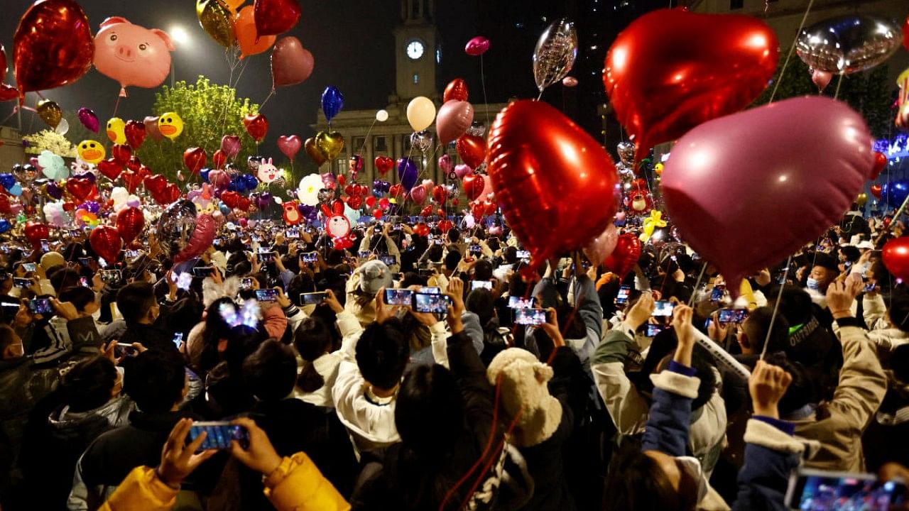 New Year's Eve celebration amid Covid-19 outbreak in Wuhan. Credit: Reuters File Photo
