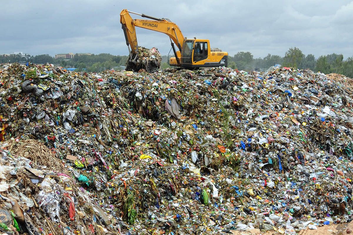 While GAIL is expected to install and operate the facility free of charge, the BBMP has been entrusted with the responsibility of supplying 300 tonnes of wet waste on a daily basis. Credit: DH Photo