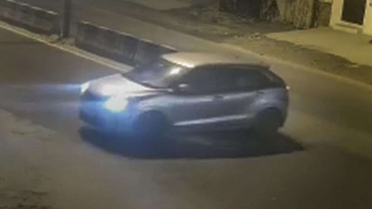 Video grab of the car that reportedly hit a woman and dragged her for a few kilometers, in the Sultanpuri area of Delhi. Credit: PTI