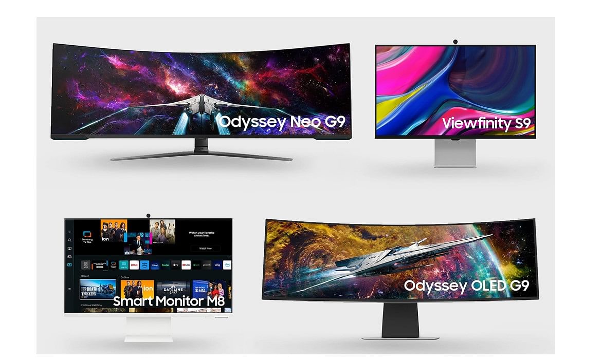 Samsung brings new line of PC monitors at CES 2023. Credit: Samsung