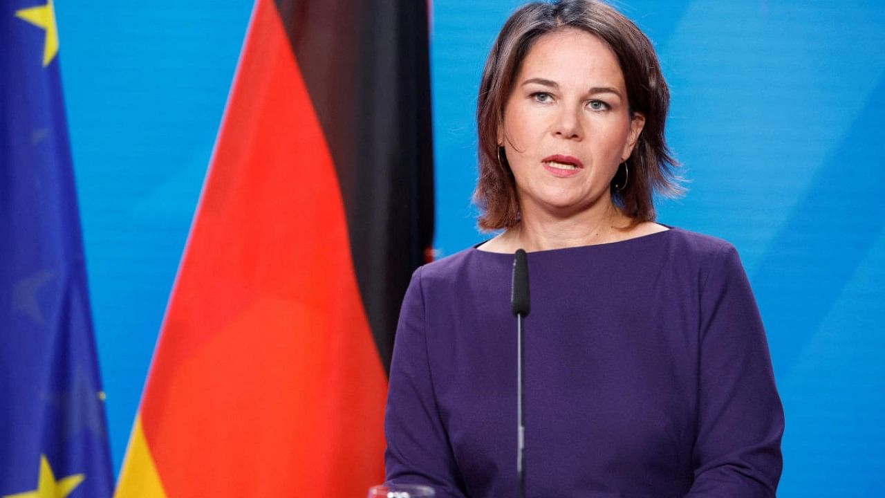 Foreign Minister Annalena Baerbock. Credit: Reuters File Photo