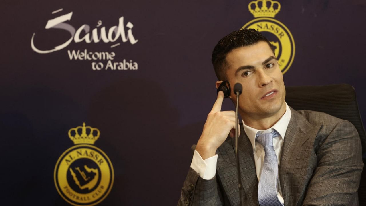 Al Nassr unveil new signing Cristiano Ronaldo. Credit: Reuters Photo