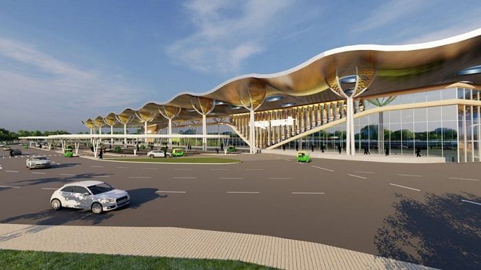 The concept design of the front view of the Bangalore Cantonment station. Credit: Special Arrangement